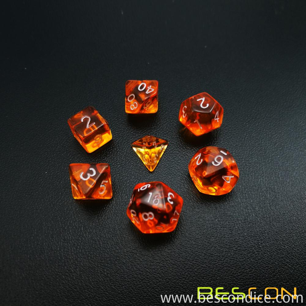 Gem Orange Polyhedral Rpg Mini Dice 2 Gem Orange Polyhedral Rpg Mini Dice 2